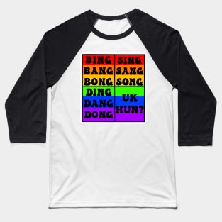 UK Hun? Black lettering Baseball T-Shirt